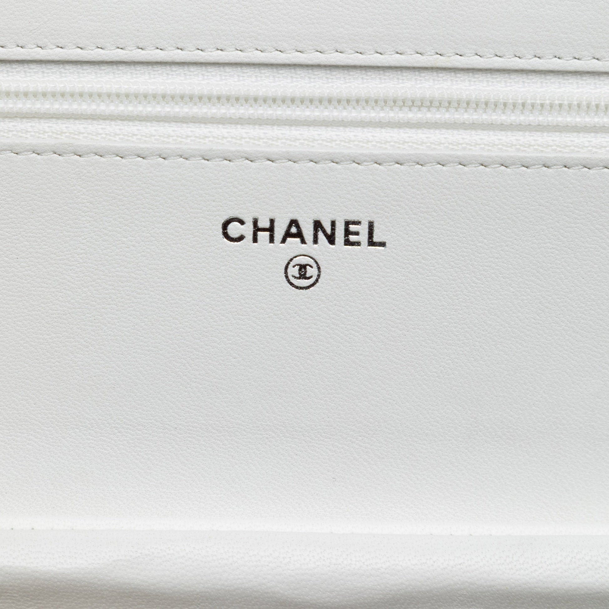 Chanel CC Coated Tweed Wallet On Chain