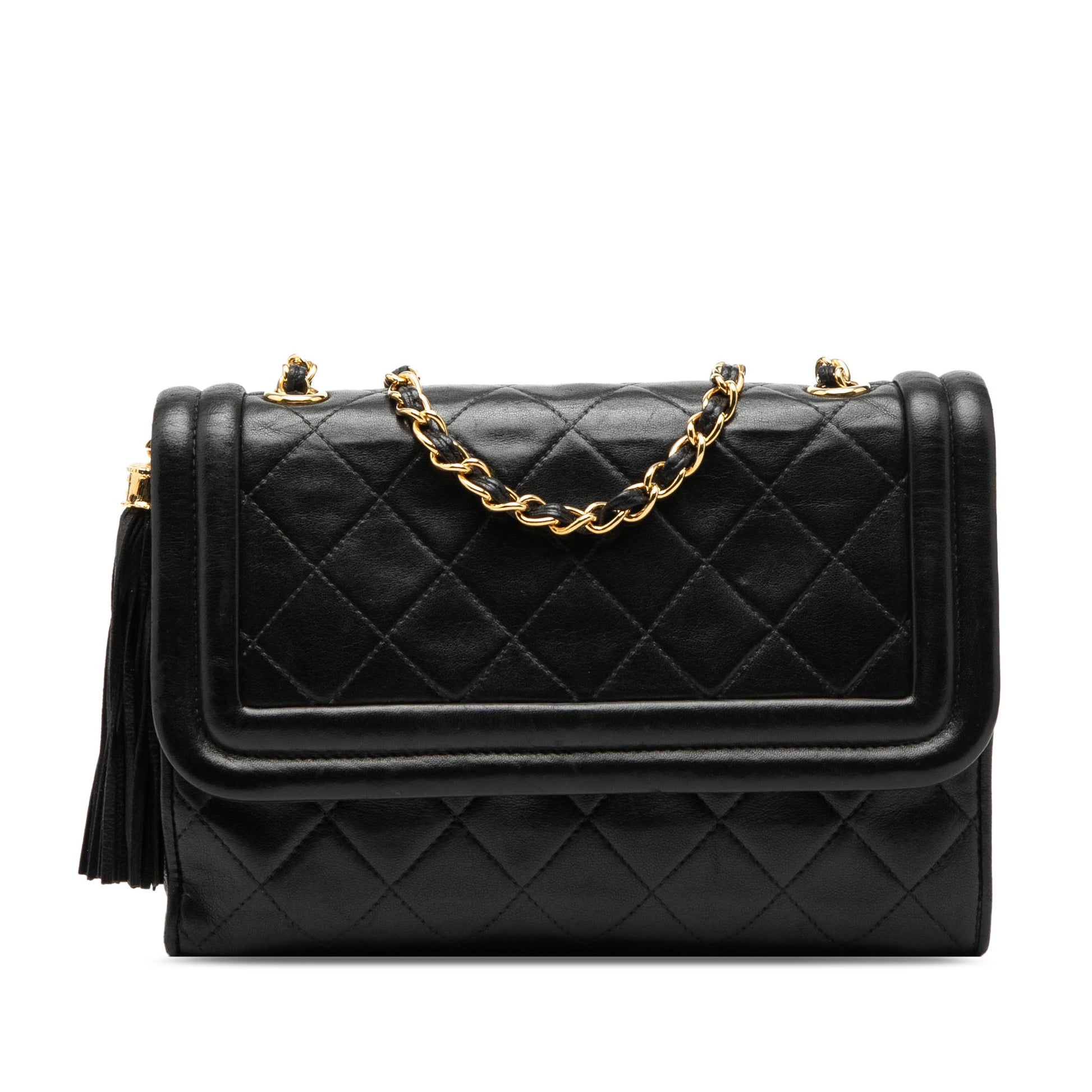 Chanel Quilted Lambskin Tassel Flap