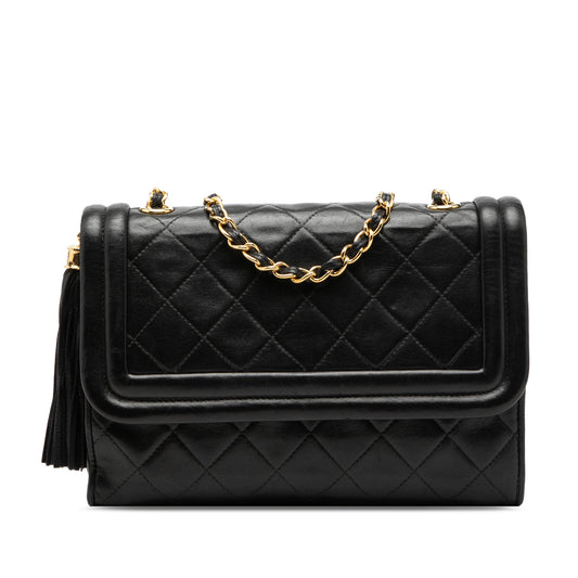 Chanel Quilted Lambskin Tassel Flap