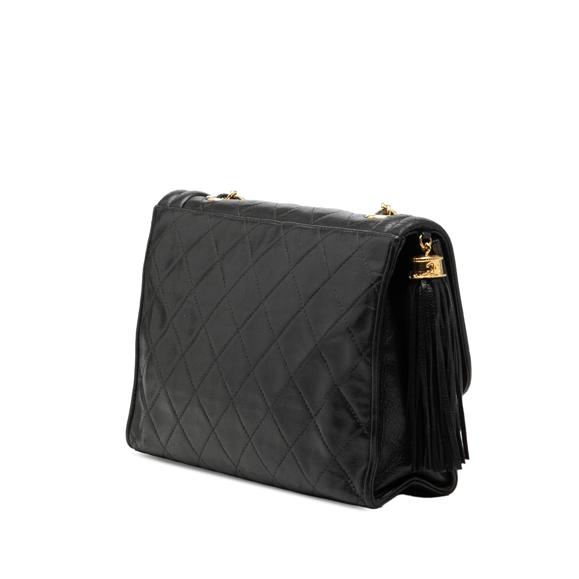 Chanel Quilted Lambskin Tassel Flap