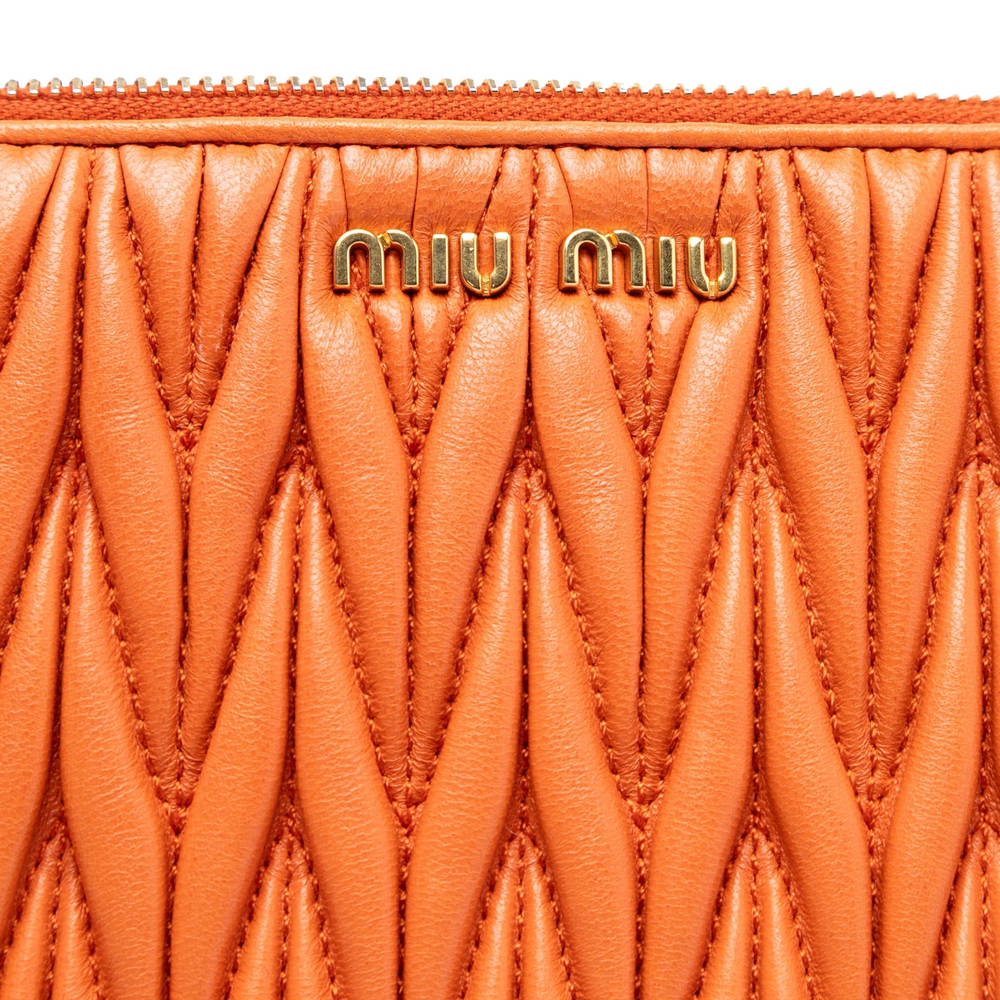 Miu Miu Matelasse Nappa Clutch