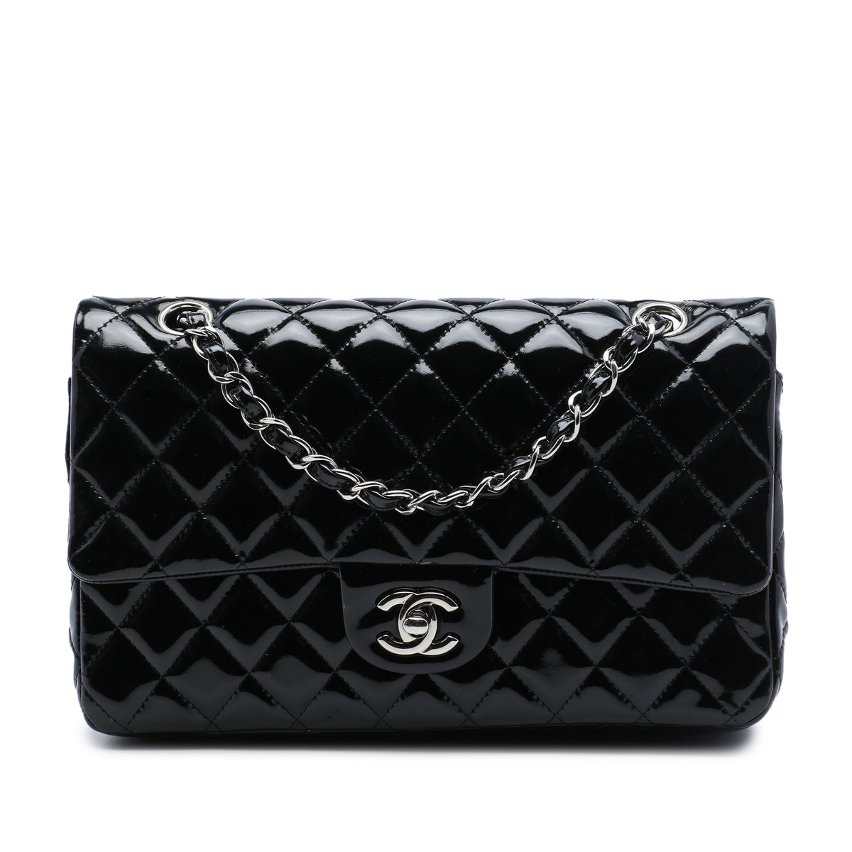 Chanel Medium Classic Patent Double Flap