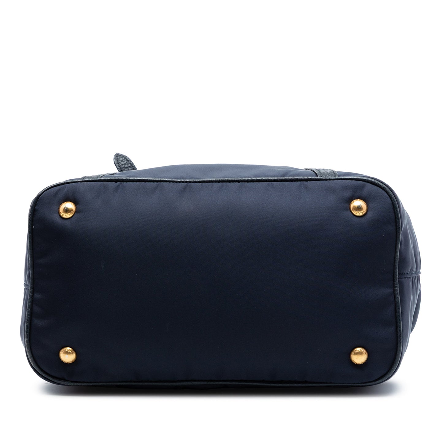 Prada Vitello Daino Trimmed Tessuto Satchel
