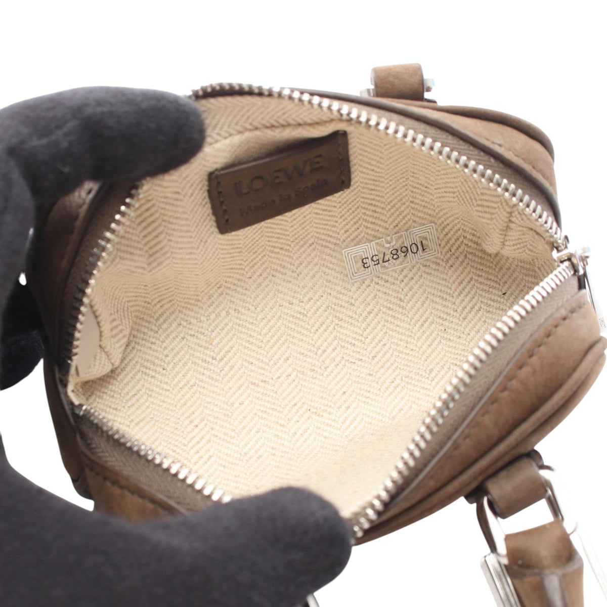 LOEWE Nano Leather Amazona Satchel
