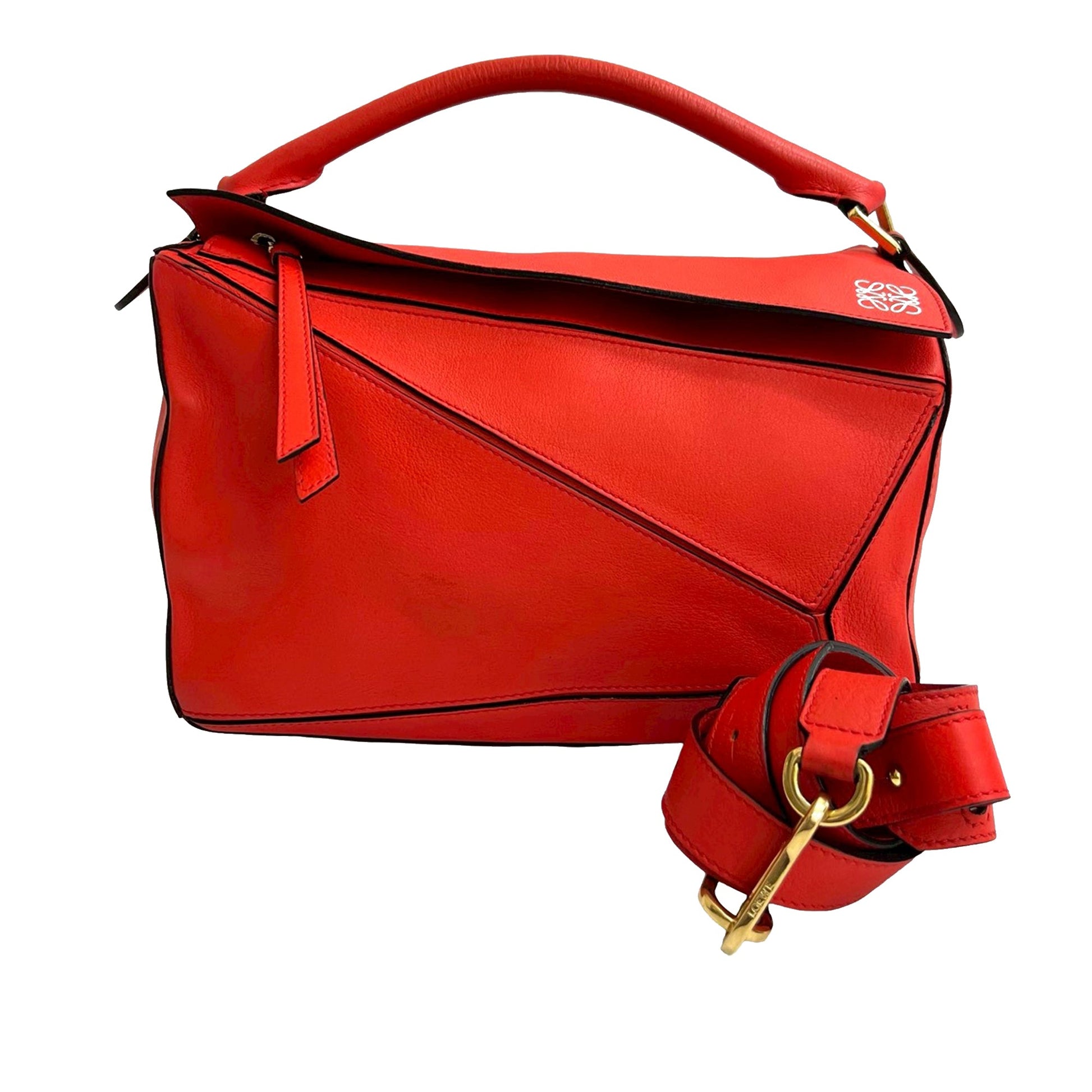 LOEWE Medium Calfskin Puzzle Satchel