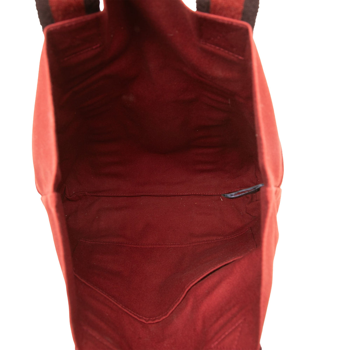 Hermès Canvas Fourre Tout Cabas — Red