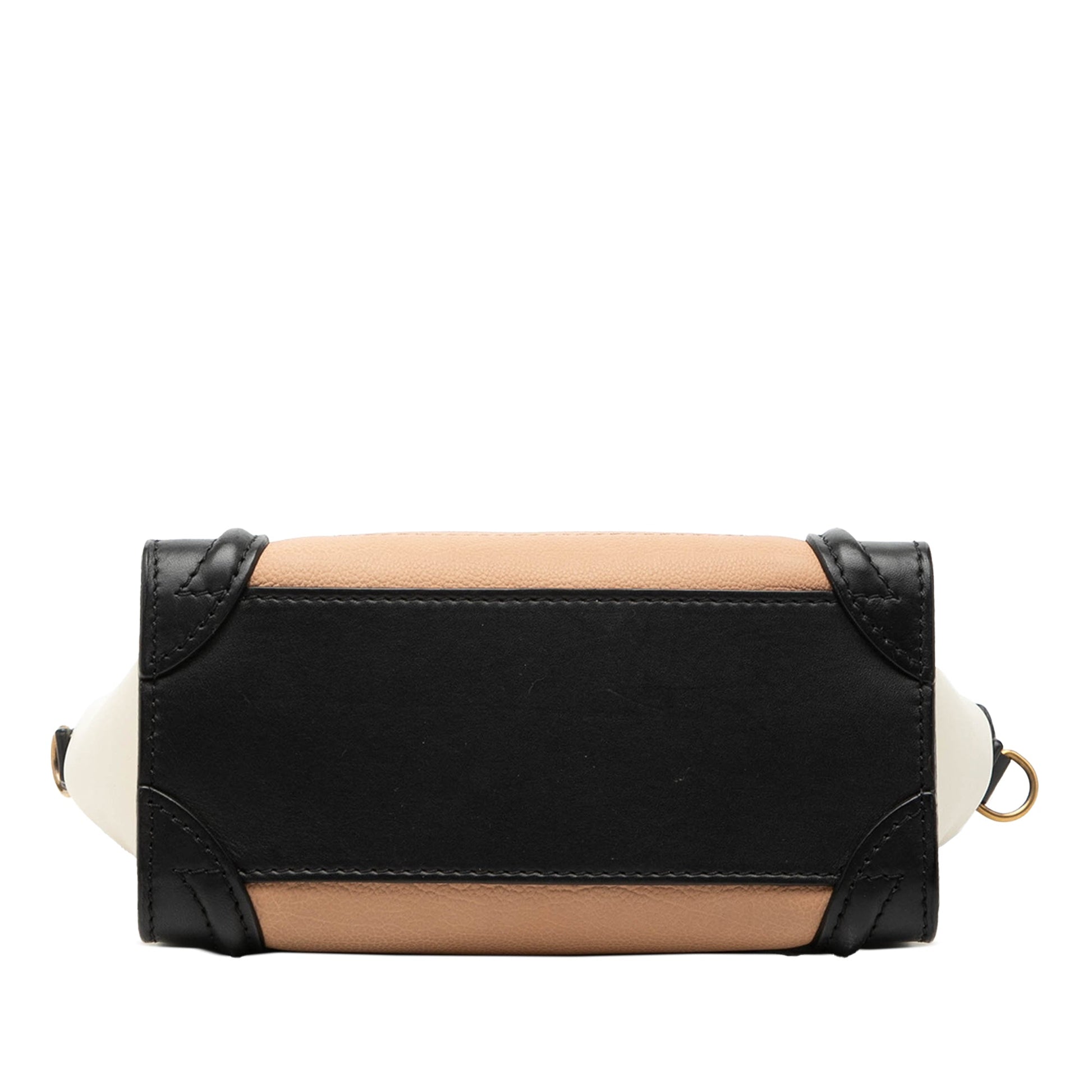 Celine Nano Tricolor Leather Luggage Tote