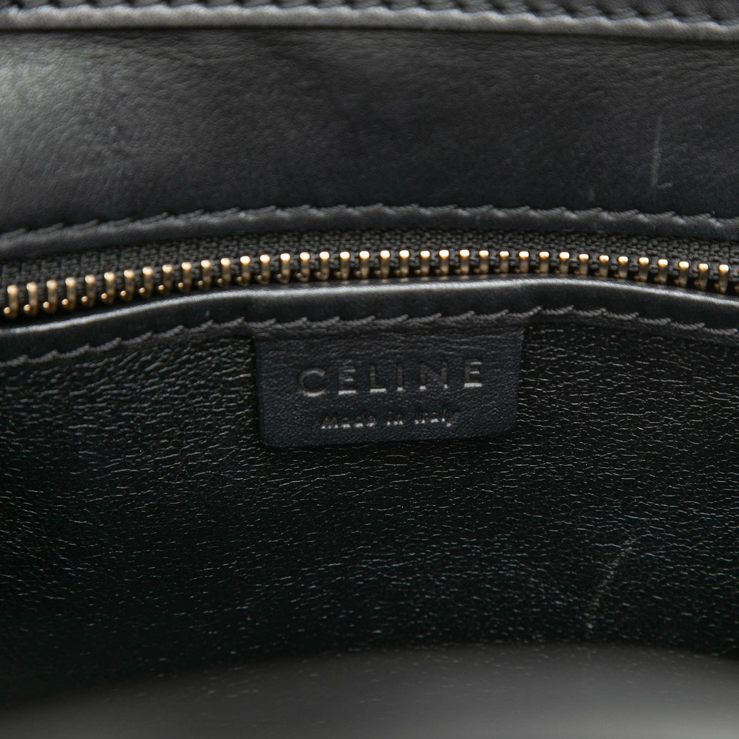 Celine Nano Tricolor Leather Luggage Tote