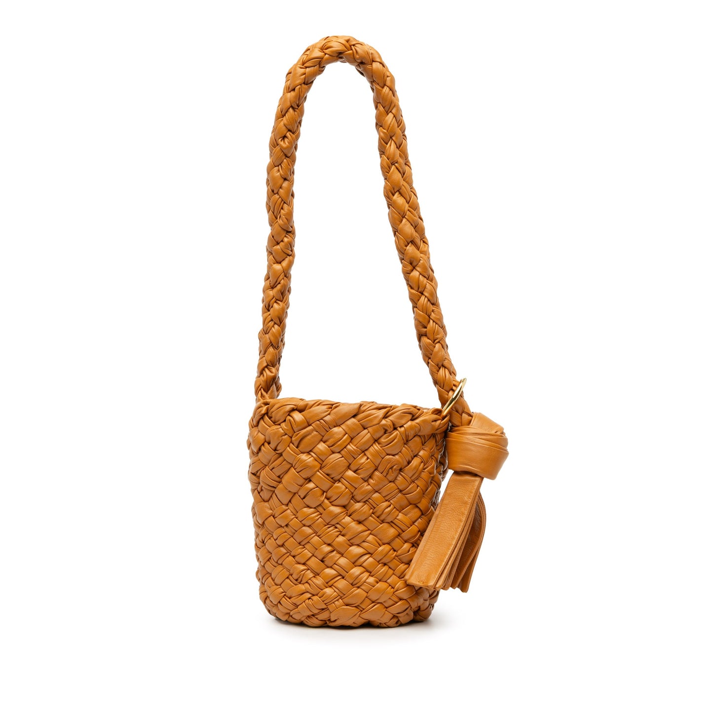 Bottega Veneta Small Calfskin Intreccio Kalimero Bucket Bag