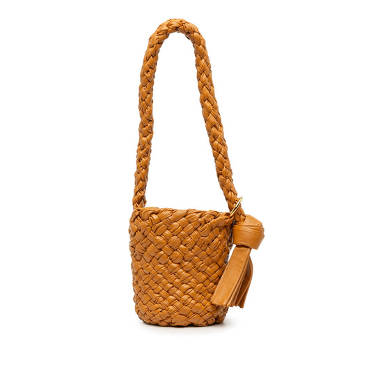 Bottega Veneta Small Calfskin Intreccio Kalimero Bucket Bag