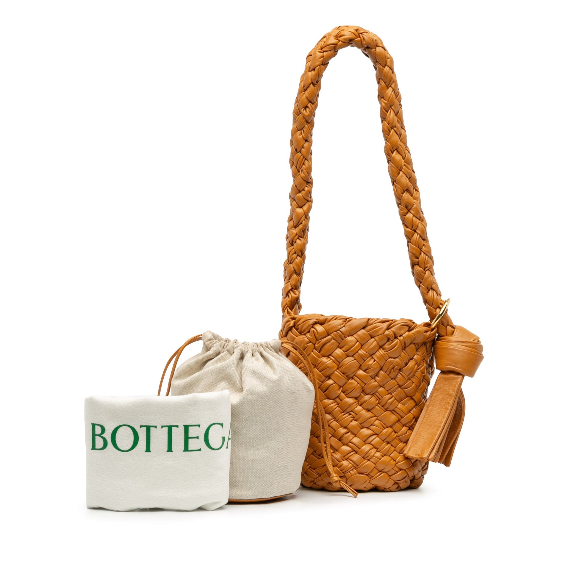 Bottega Veneta Small Calfskin Intreccio Kalimero Bucket Bag