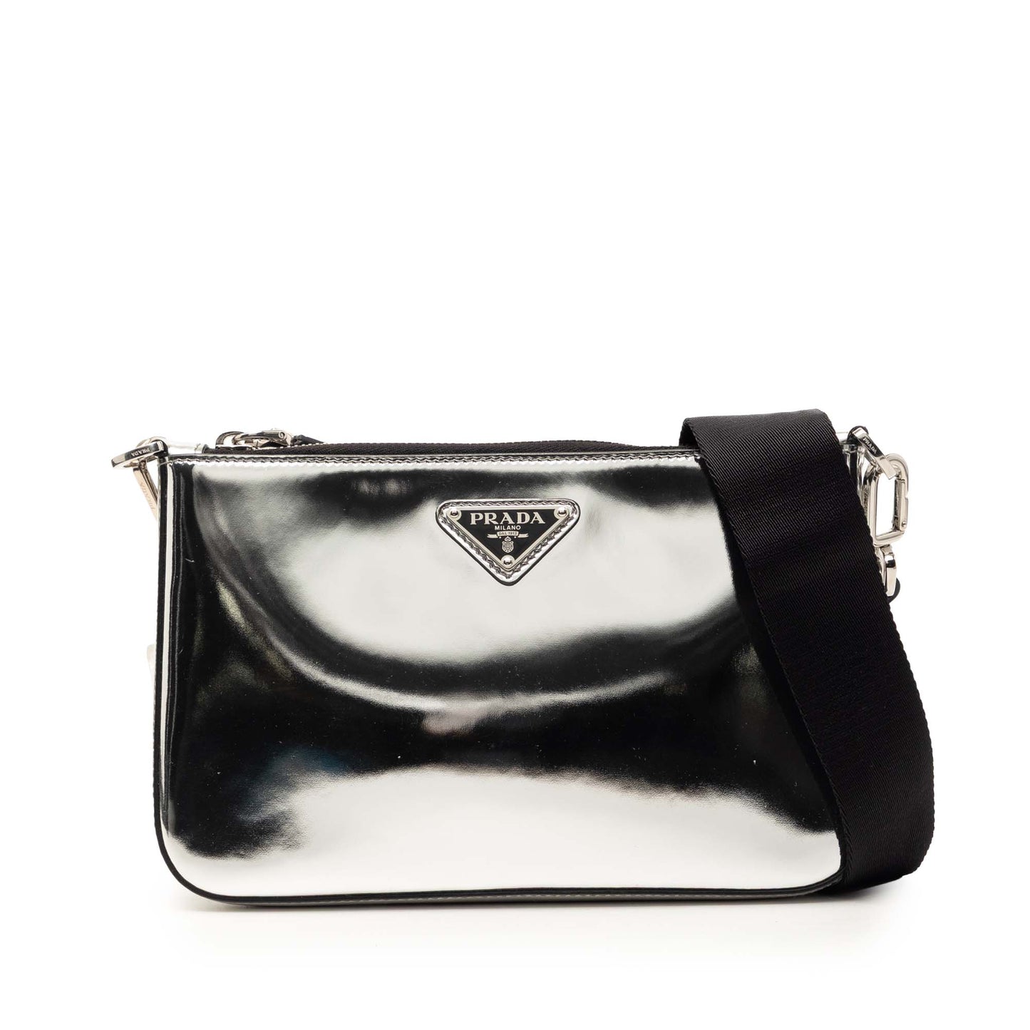 Brushed Leather Re Edition Zip Messenger Bag