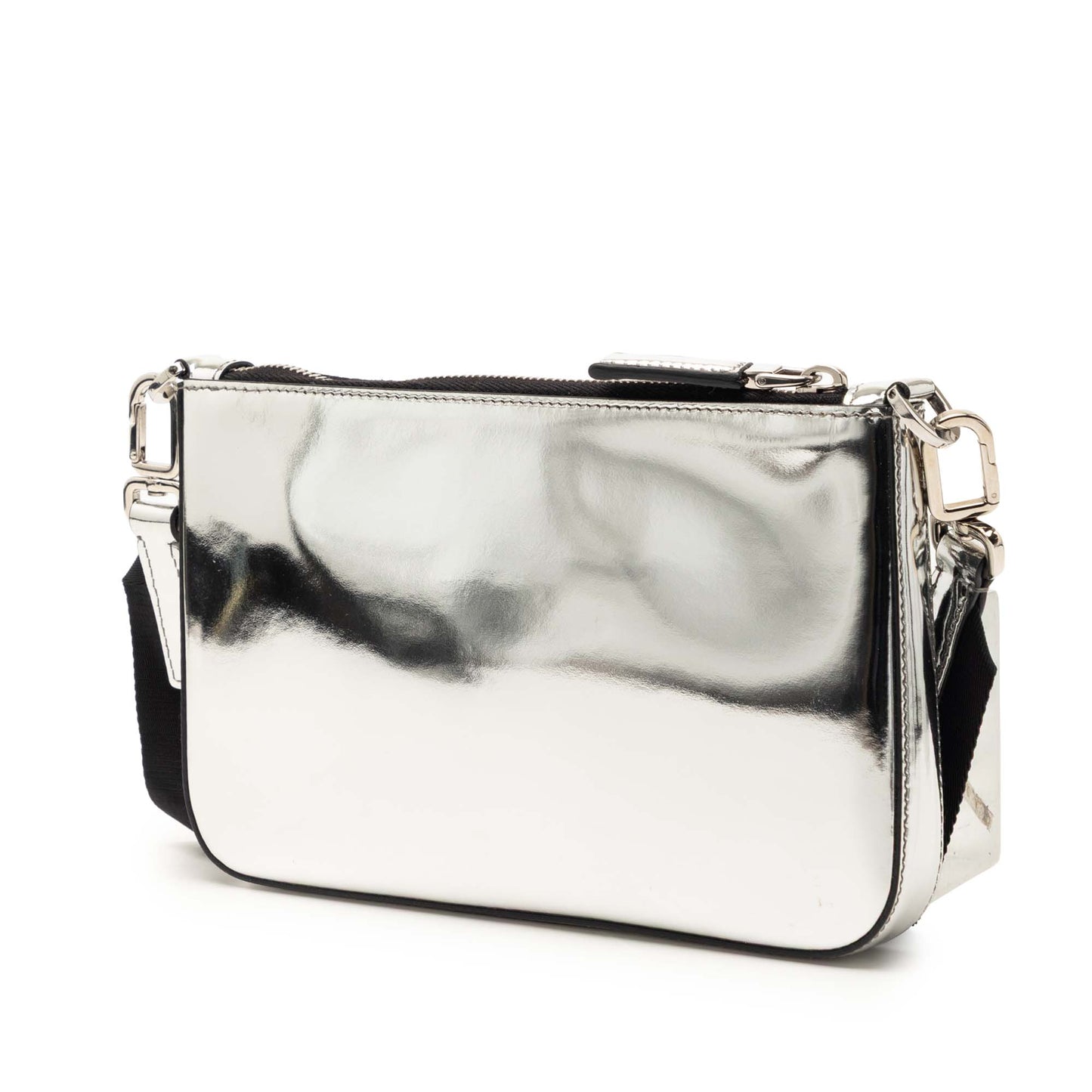 Brushed Leather Re Edition Zip Messenger Bag