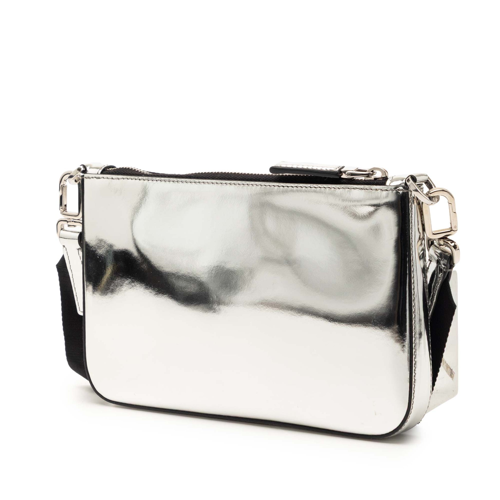 Brushed Leather Re Edition Zip Messenger Bag