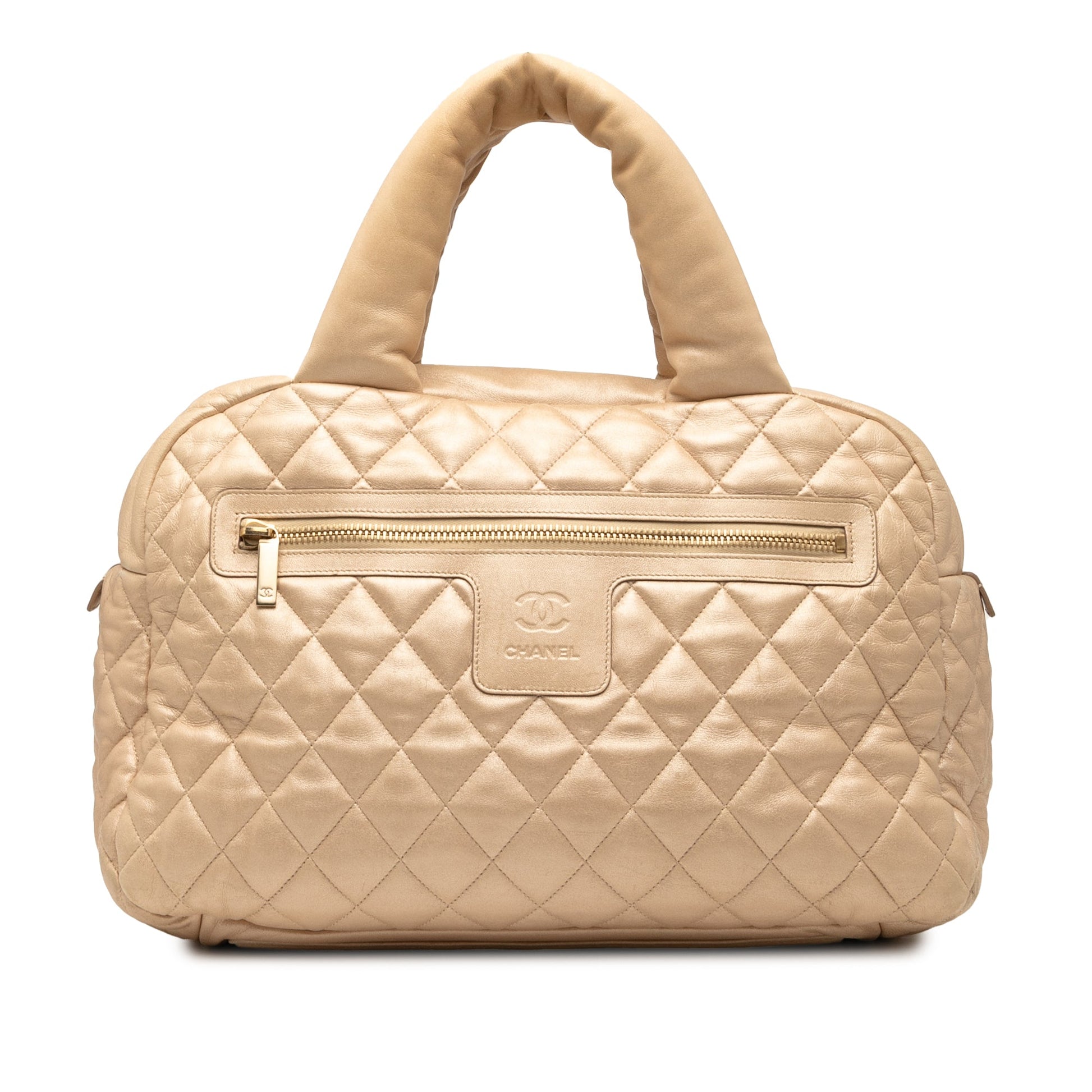 Chanel Quilted Lambskin Coco Cocoon Bowler Bag