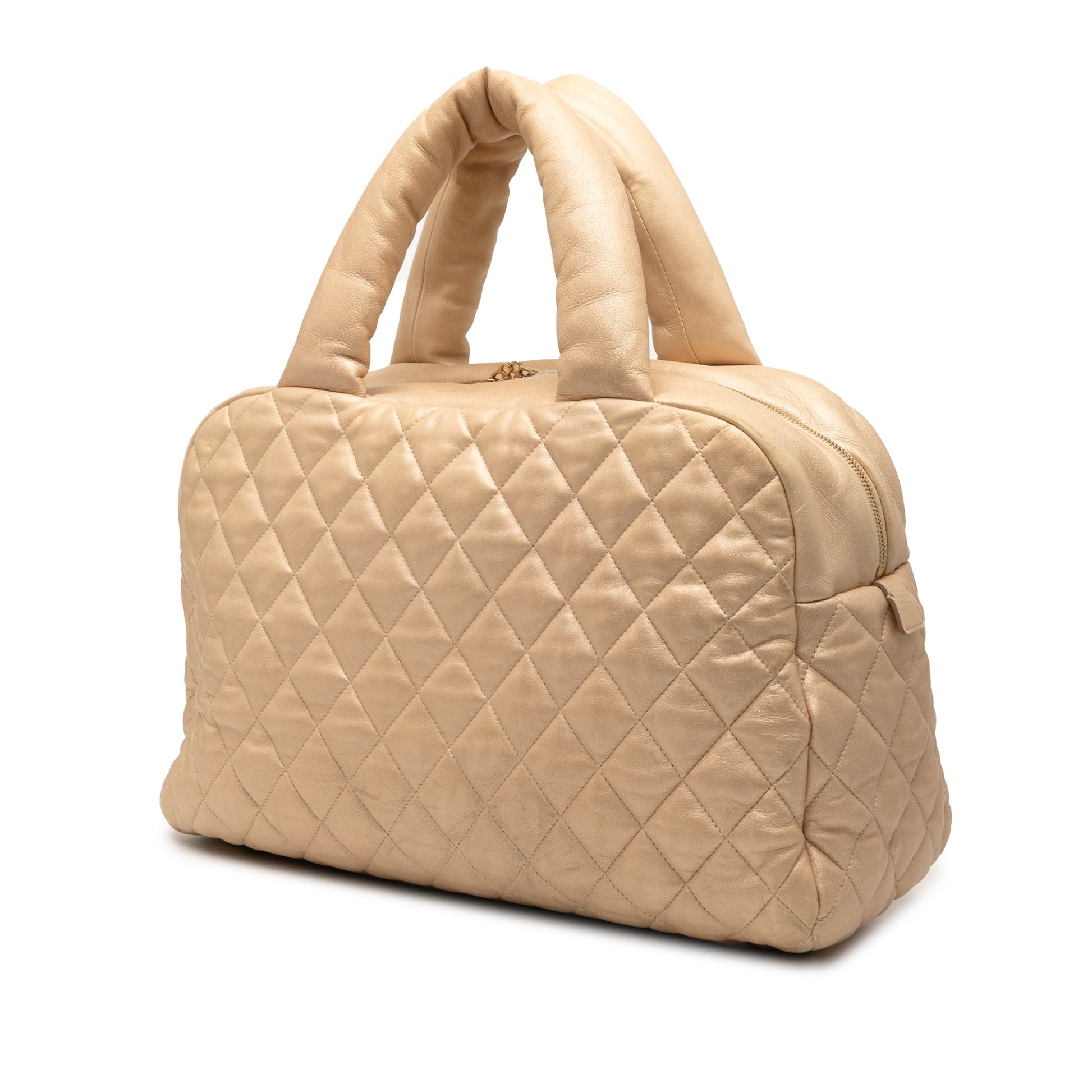 Chanel Quilted Lambskin Coco Cocoon Bowler Bag