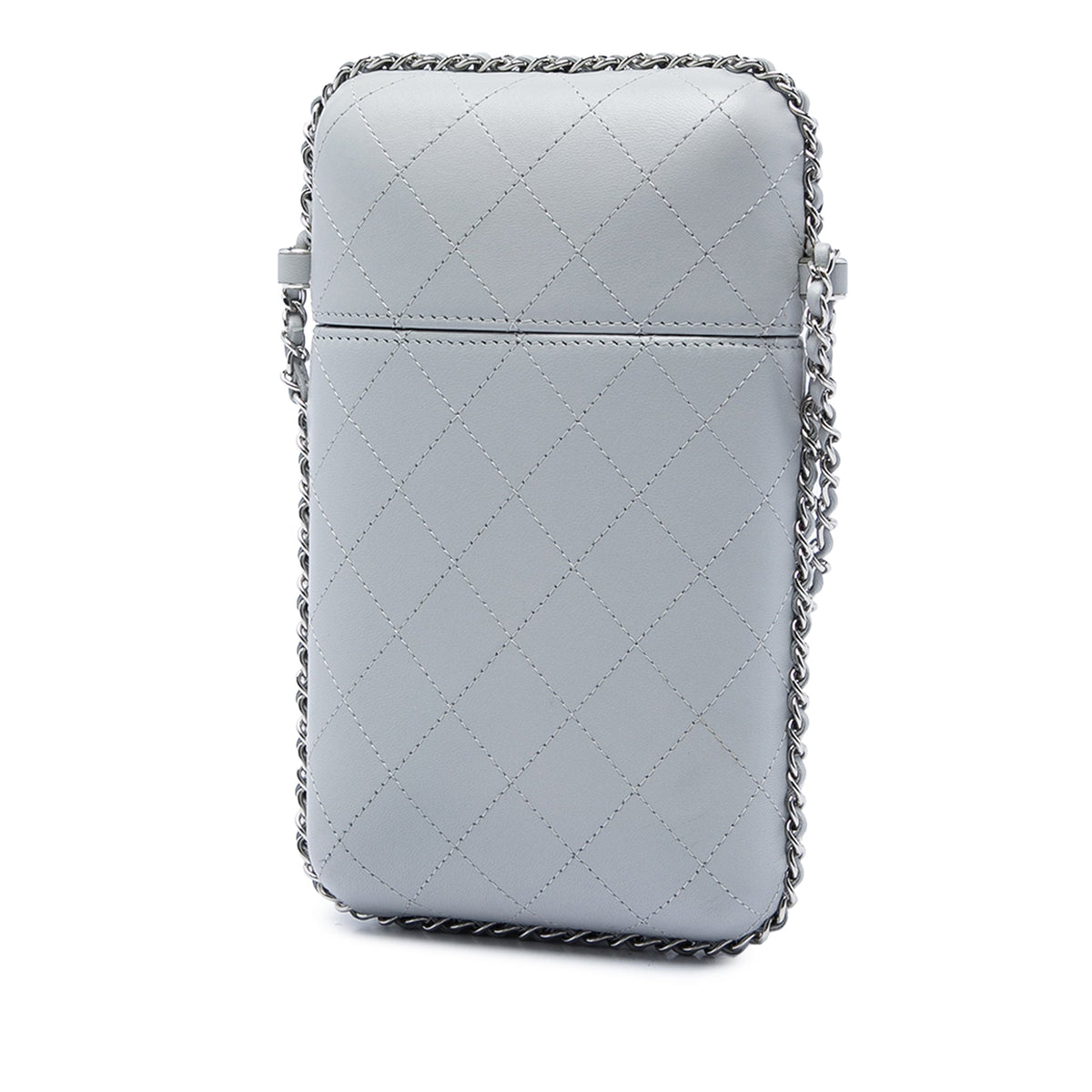 Chanel CC Quilted Lambskin Chain Around Phone Holder