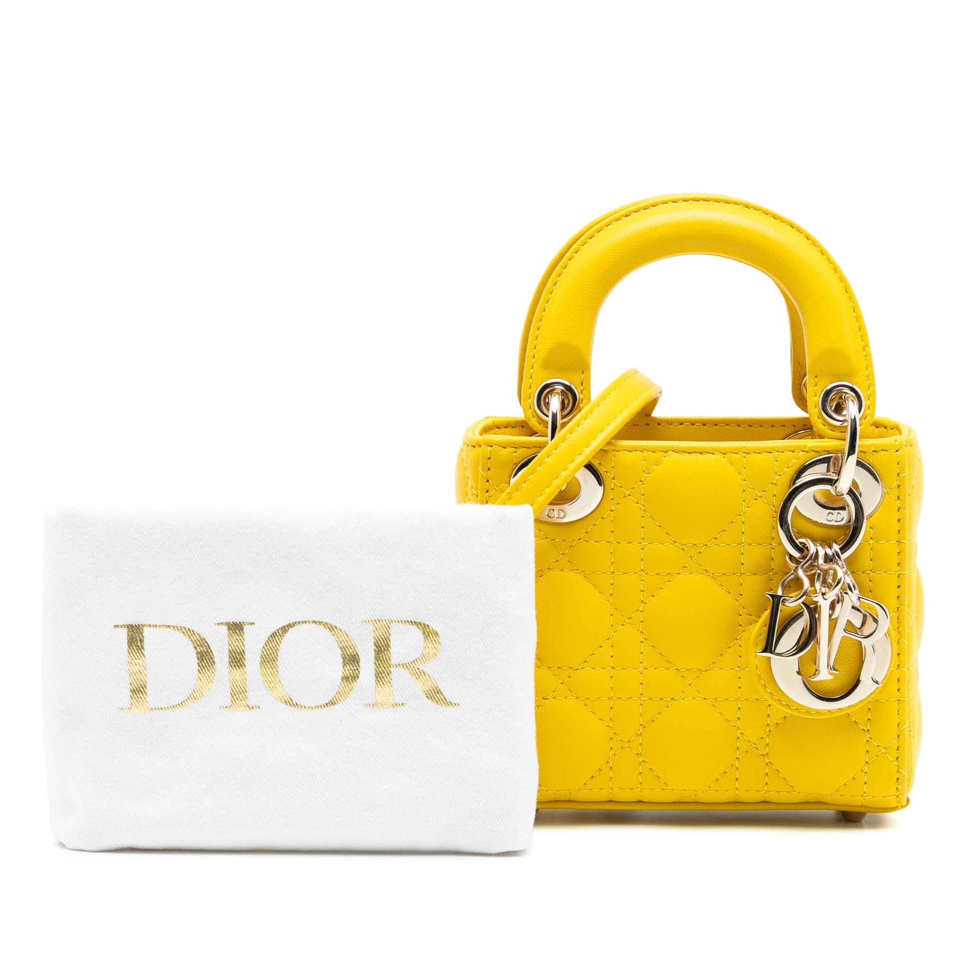 Dior Micro Lambskin Cannage Lady Dior