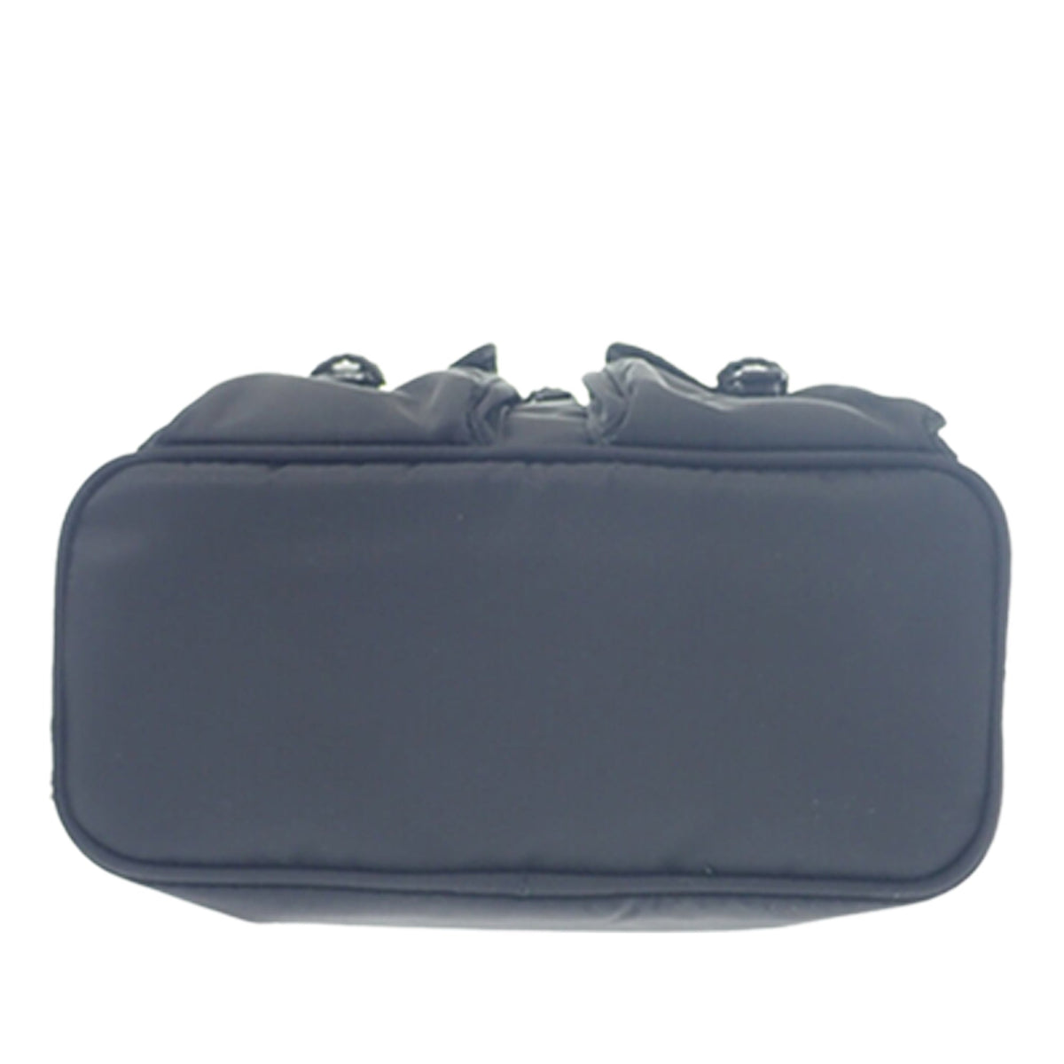 Prada Mini Saffiano Trimmed Tessuto Drawstring Vela Backpack