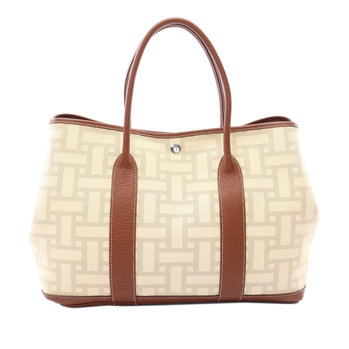 Hermès Toile Mosaique Garden Party 36 — Beige