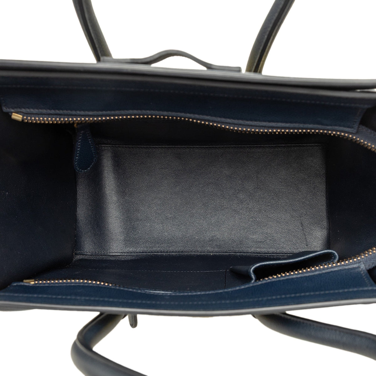 Celine Micro Tricolor Calfskin and Suede Luggage Tote