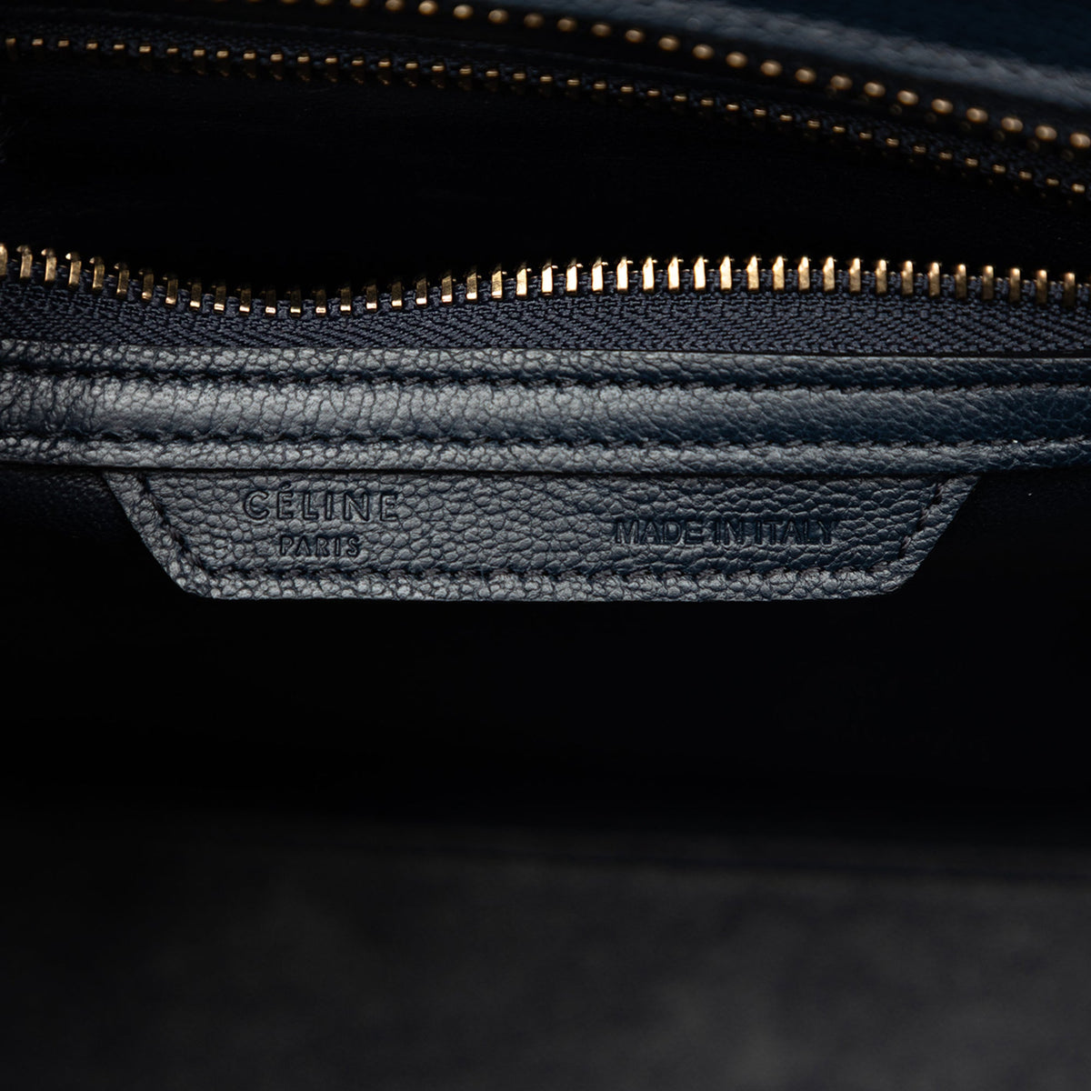 Celine Micro Tricolor Calfskin and Suede Luggage Tote