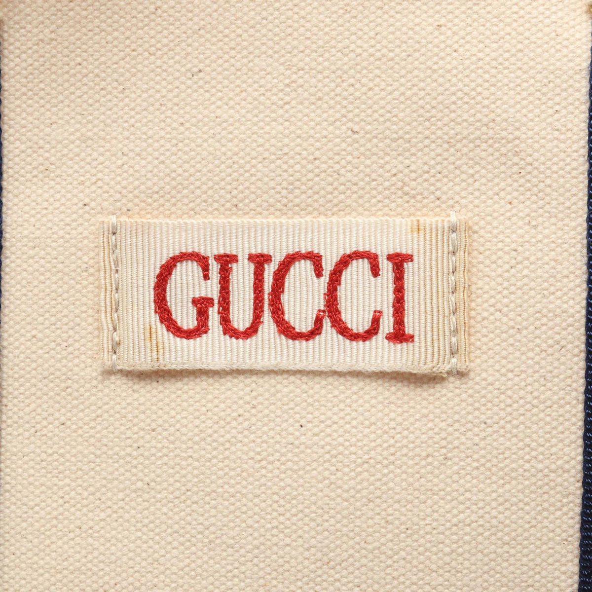 Gucci Canvas Ouroboros Tote — Beige