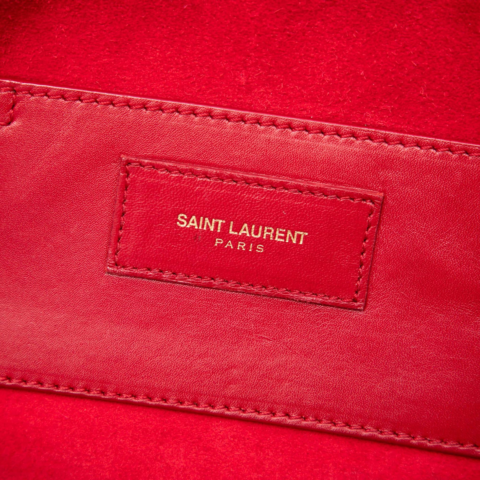 Saint Laurent Baby Leather Classic Duffle Satchel
