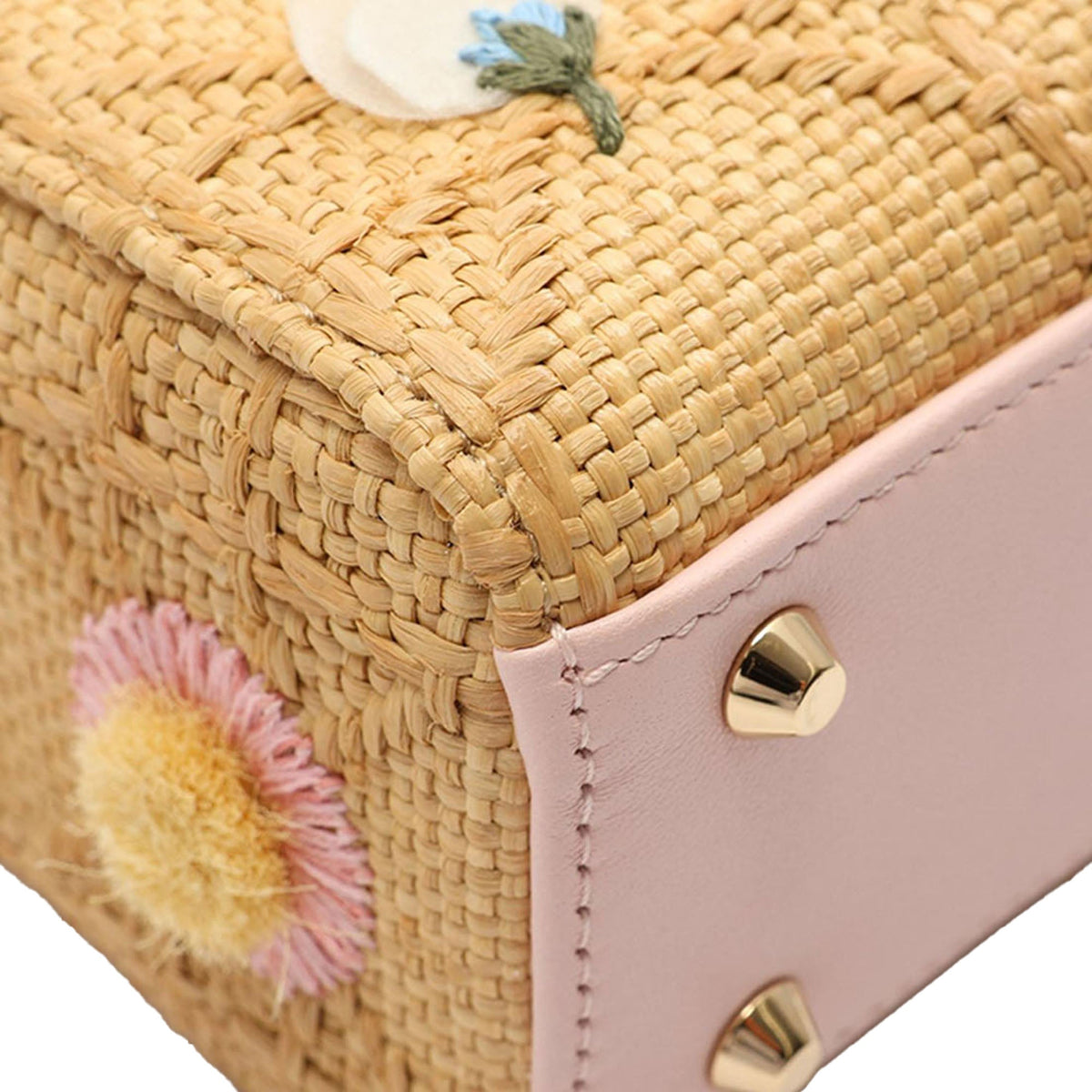 Dior Mini Raffia Cannage Lady Dior — Beige