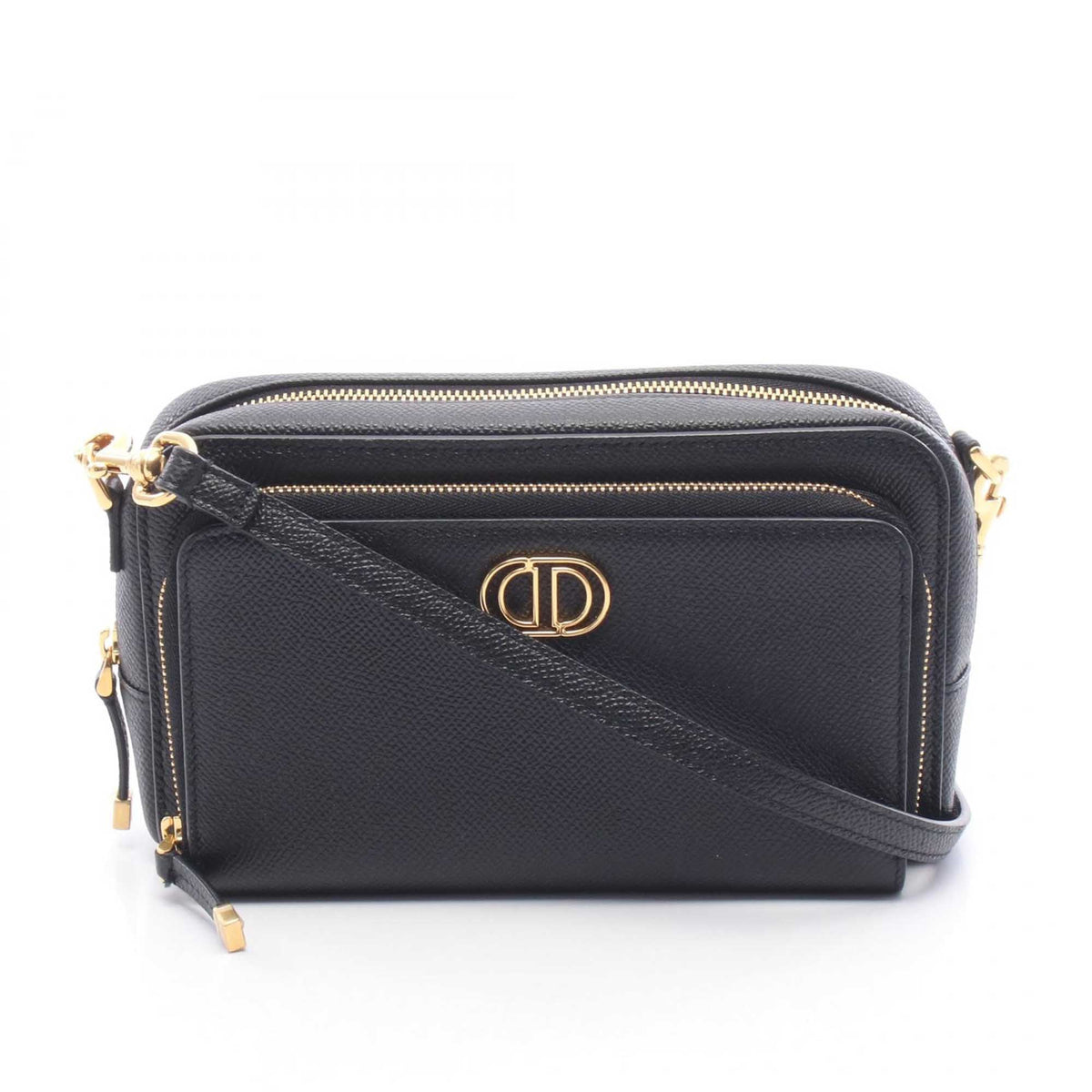 Dior Grained Calfskin Caro Double Pouch