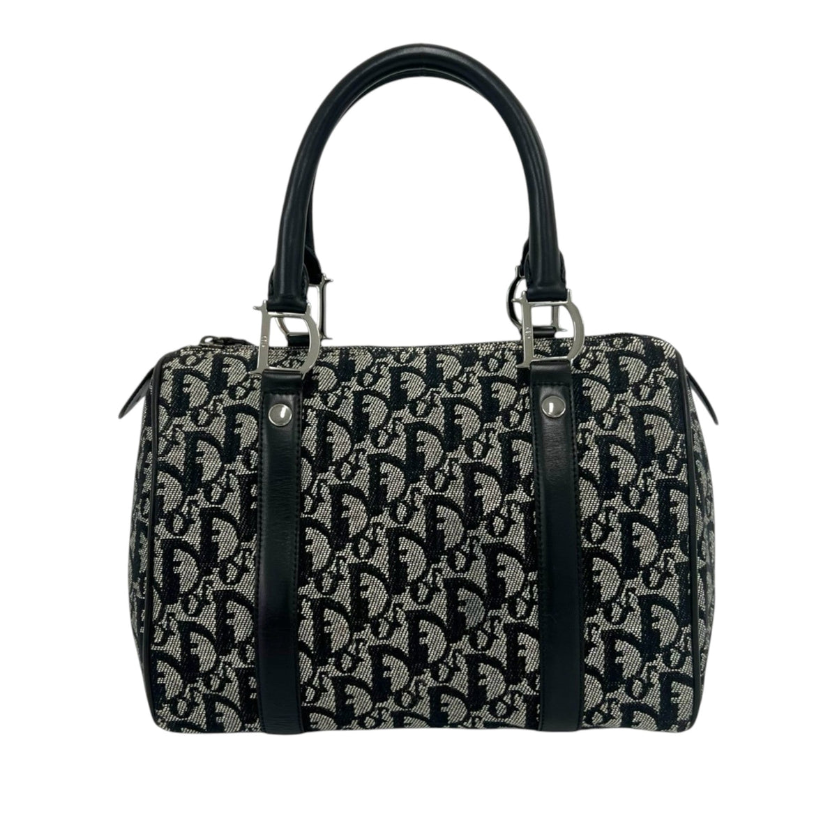 Dior Mini Diorissimo Trotter Canvas Boston Bag
