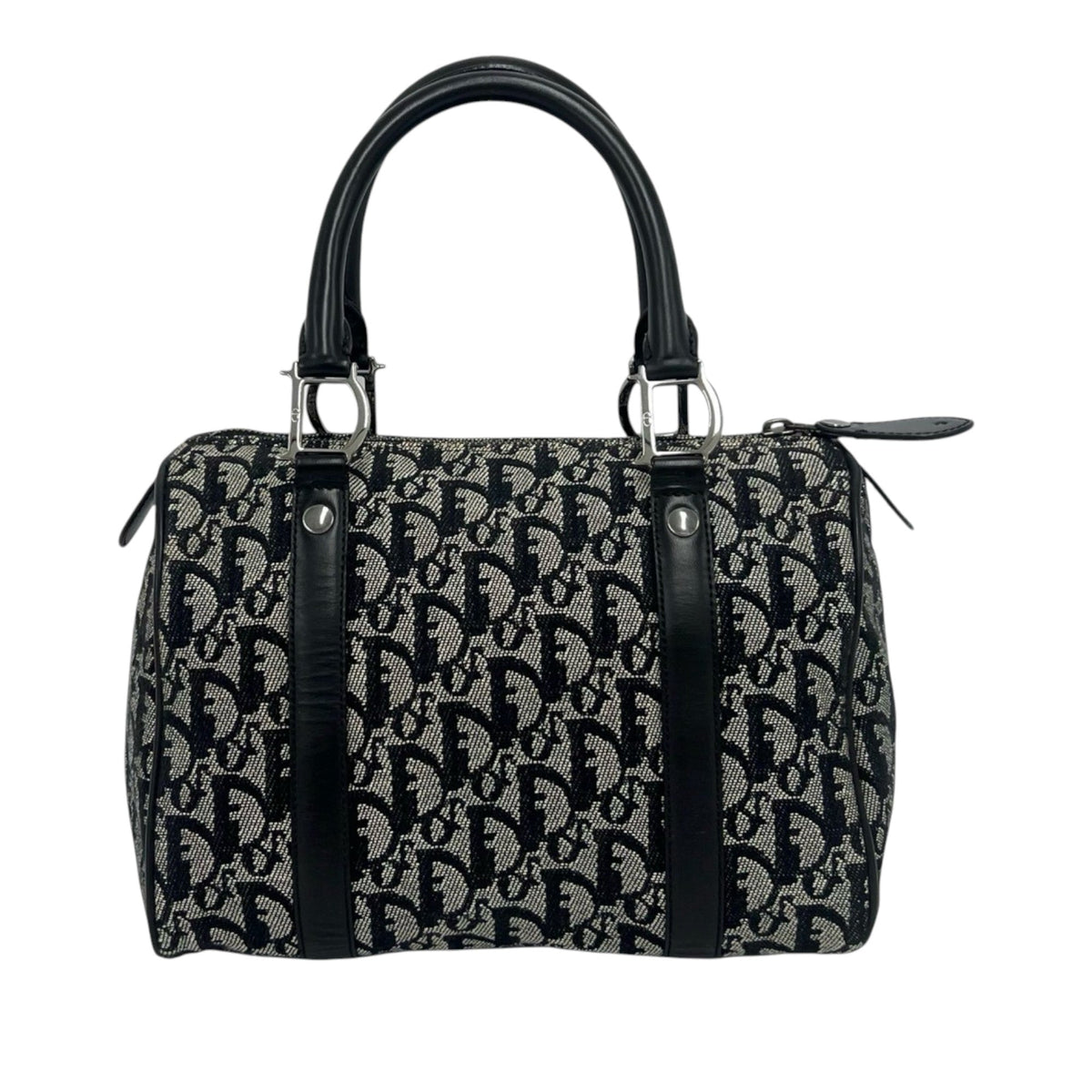 Dior Mini Diorissimo Trotter Canvas Boston Bag