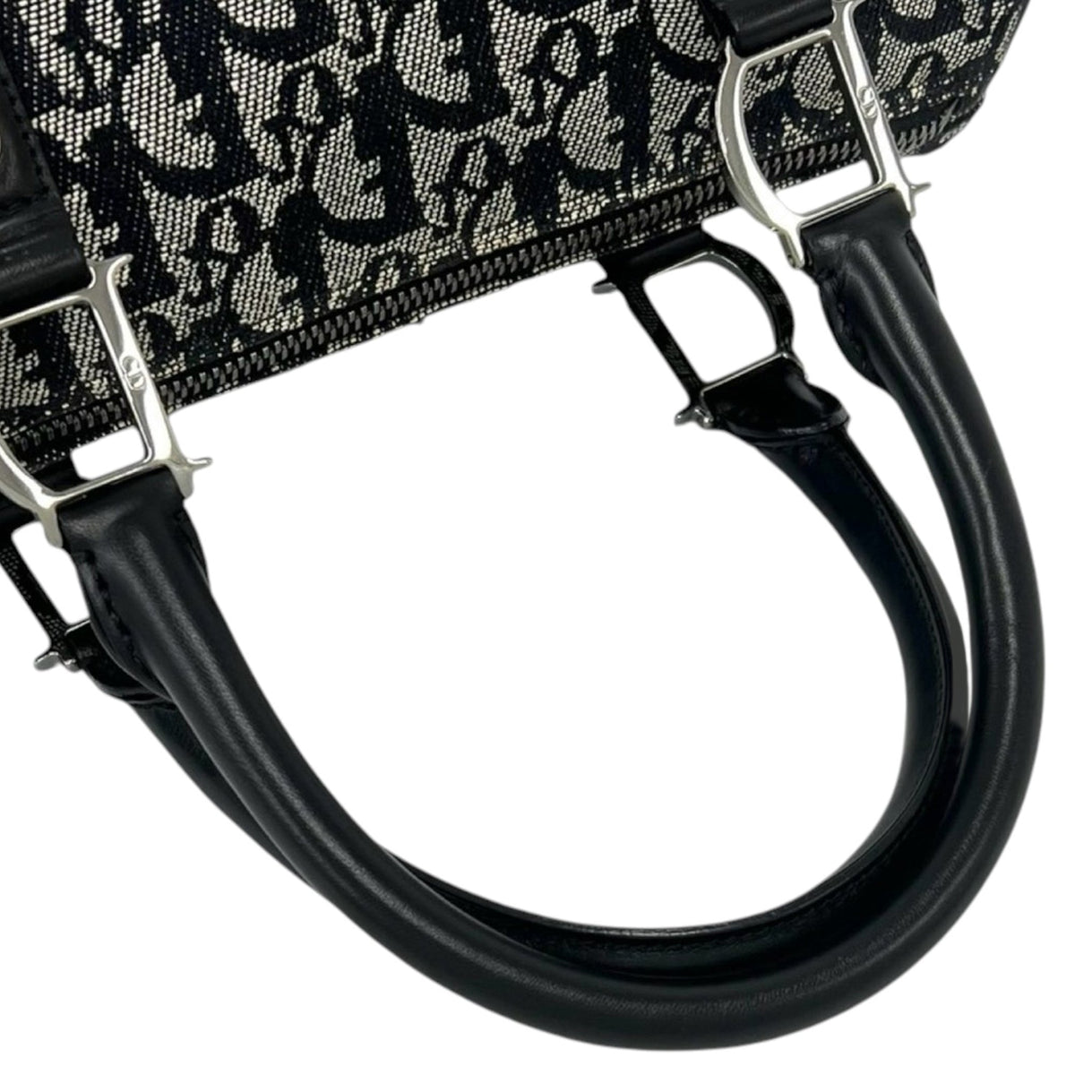 Dior Mini Diorissimo Trotter Canvas Boston Bag
