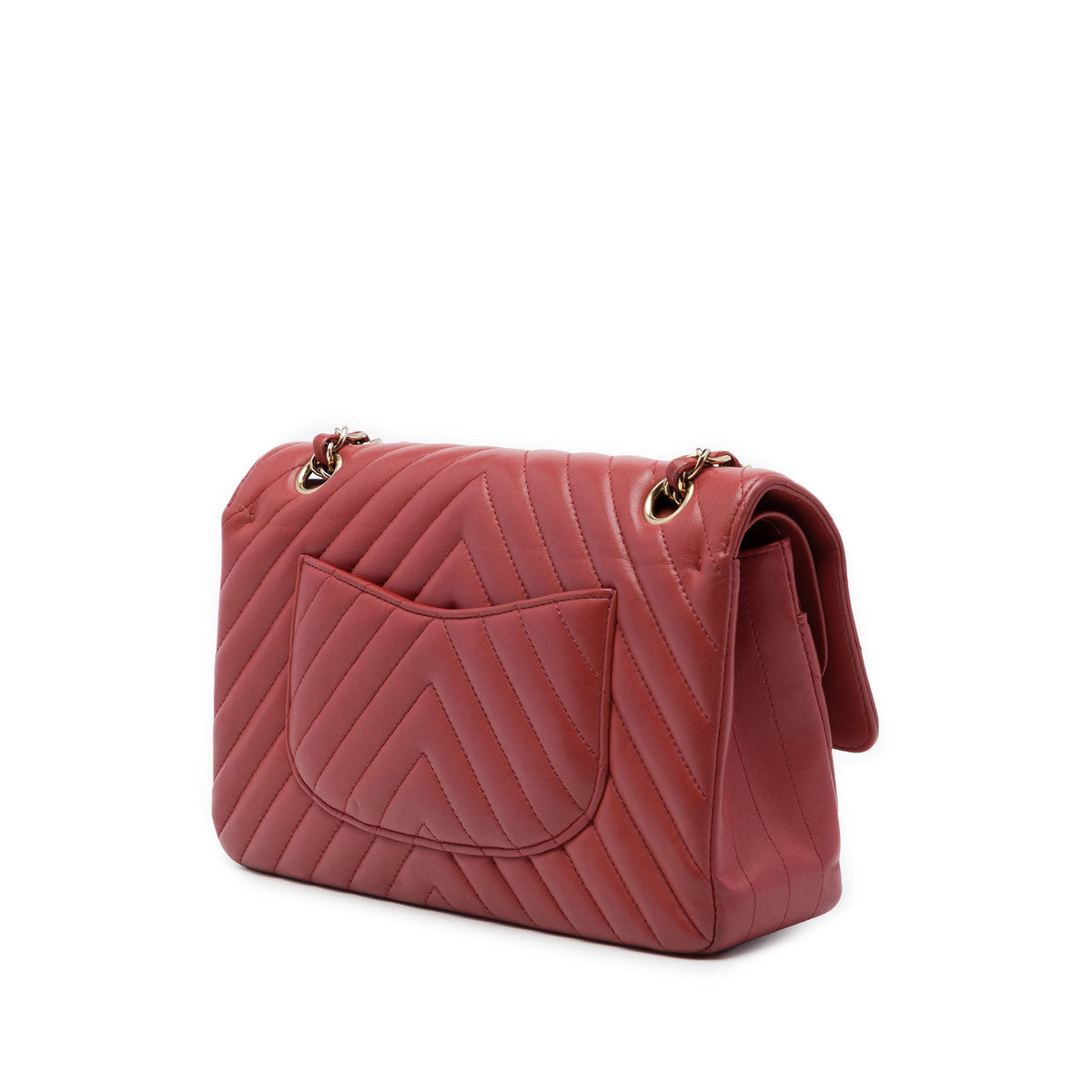 Chanel Medium Classic Chevron Lambskin Double Flap