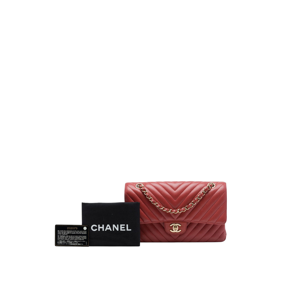 Chanel Medium Classic Chevron Lambskin Double Flap