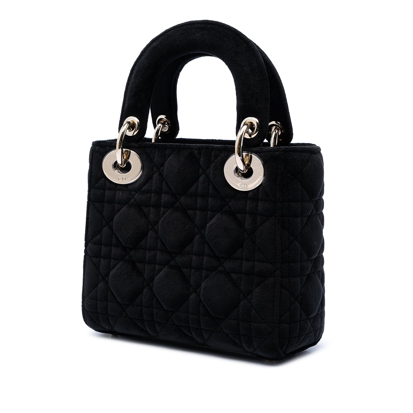 Dior Mini Velvet Cannage Lady Dior