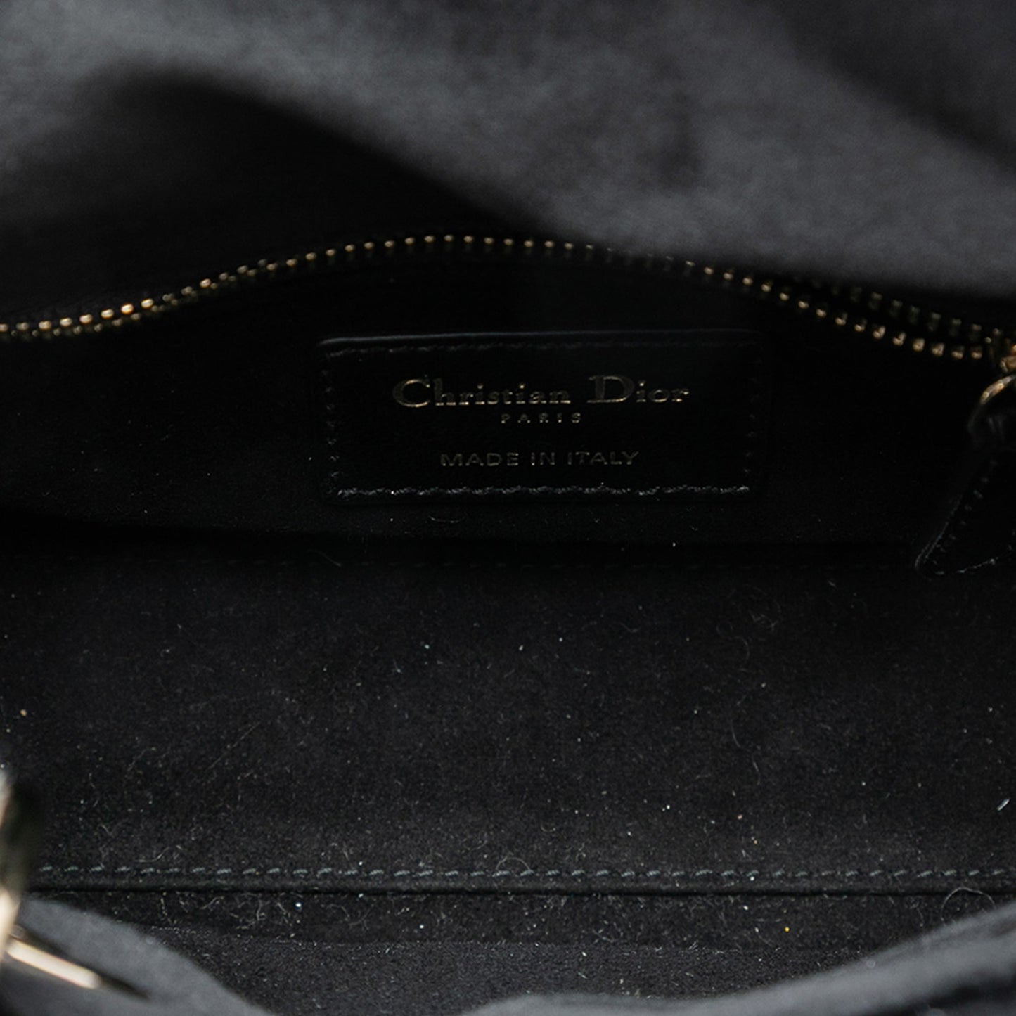 Dior Mini Velvet Cannage Lady Dior