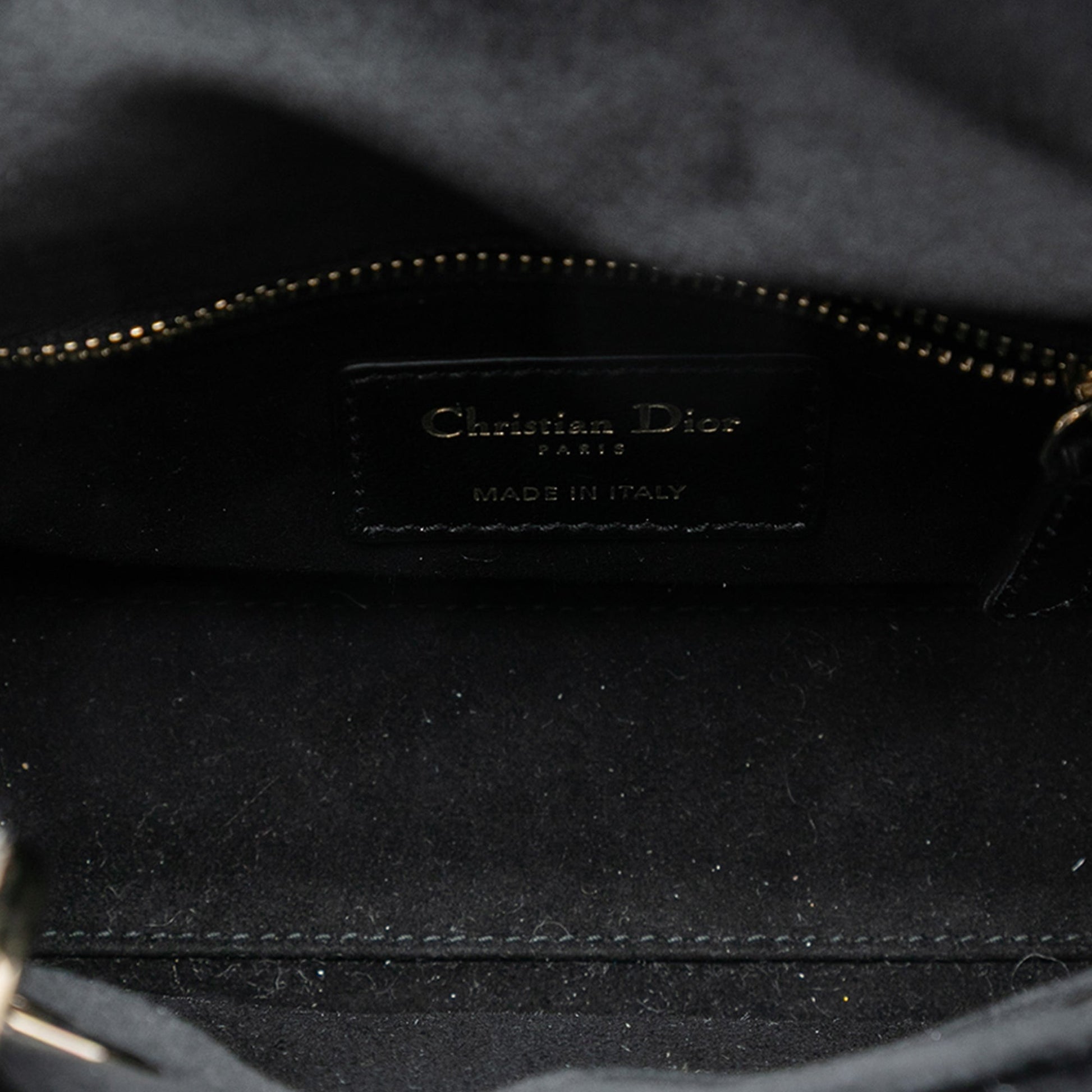 Dior Mini Velvet Cannage Lady Dior