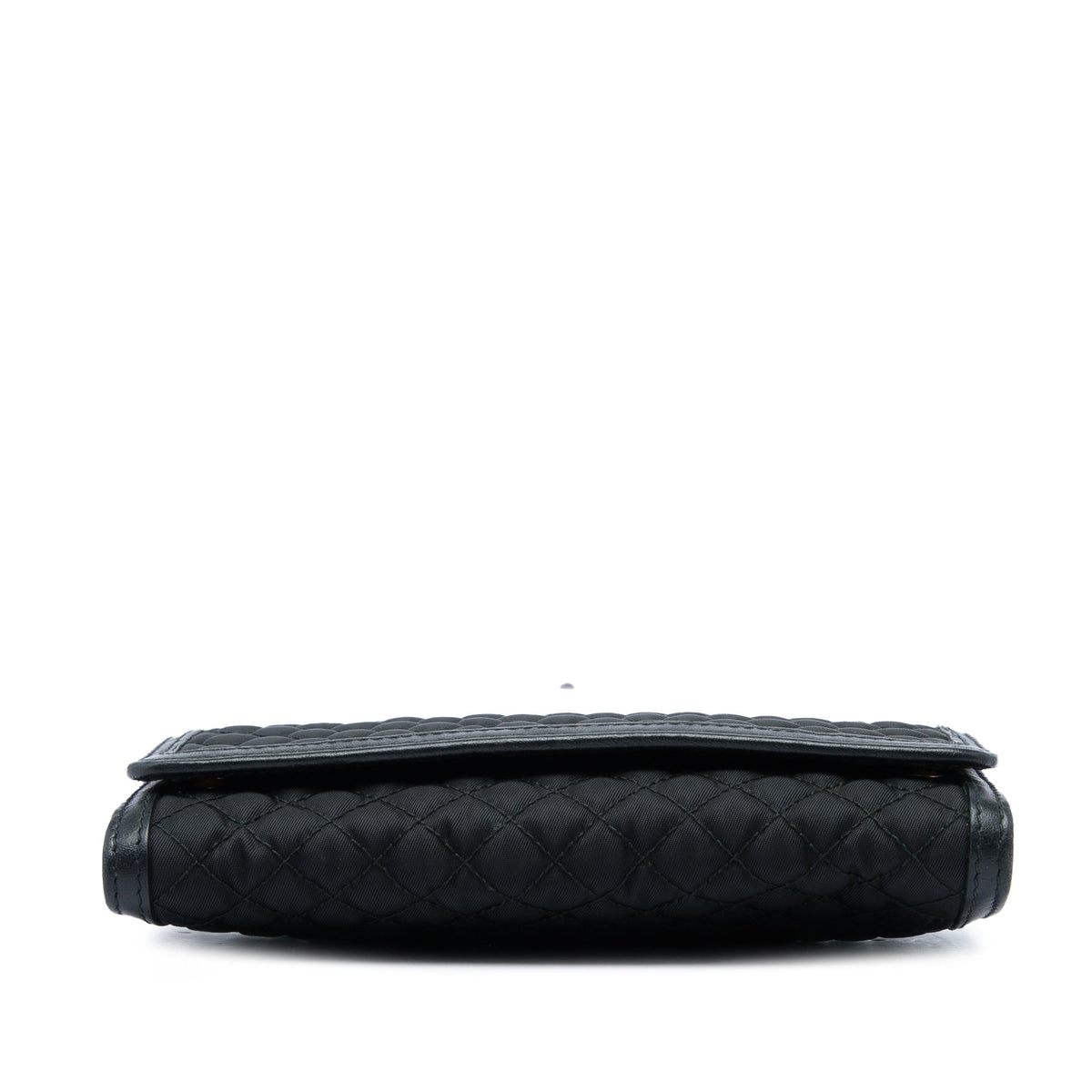 Prada Impuntu Tessuto Wallet on Strap — Black