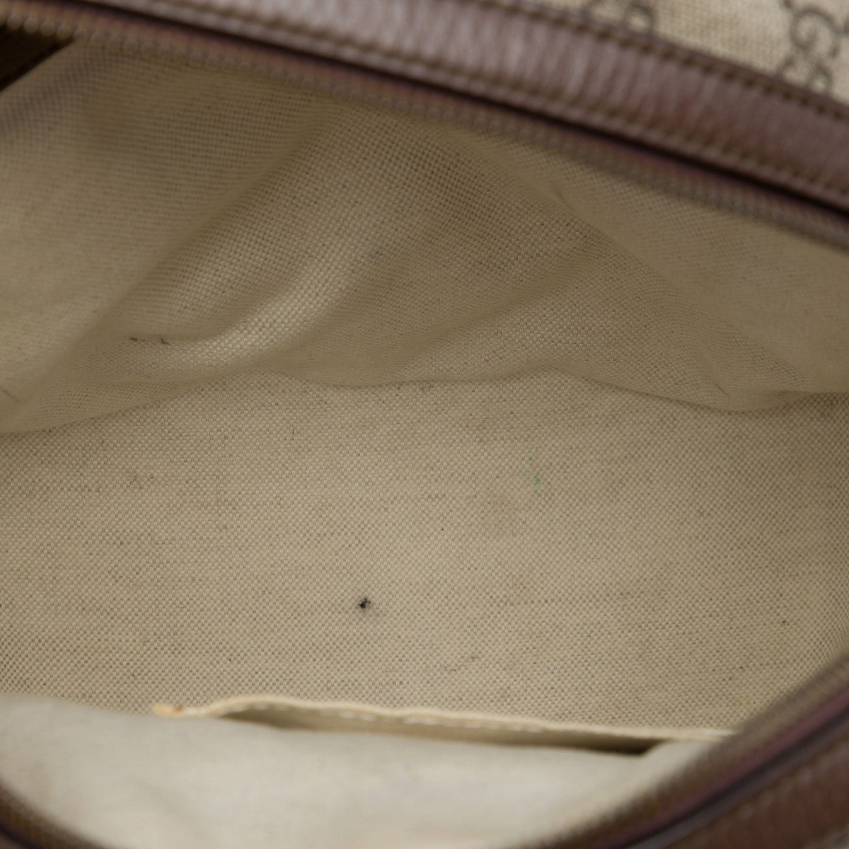 Gucci Small GG Supreme Web Ophidia Backpack — Beige