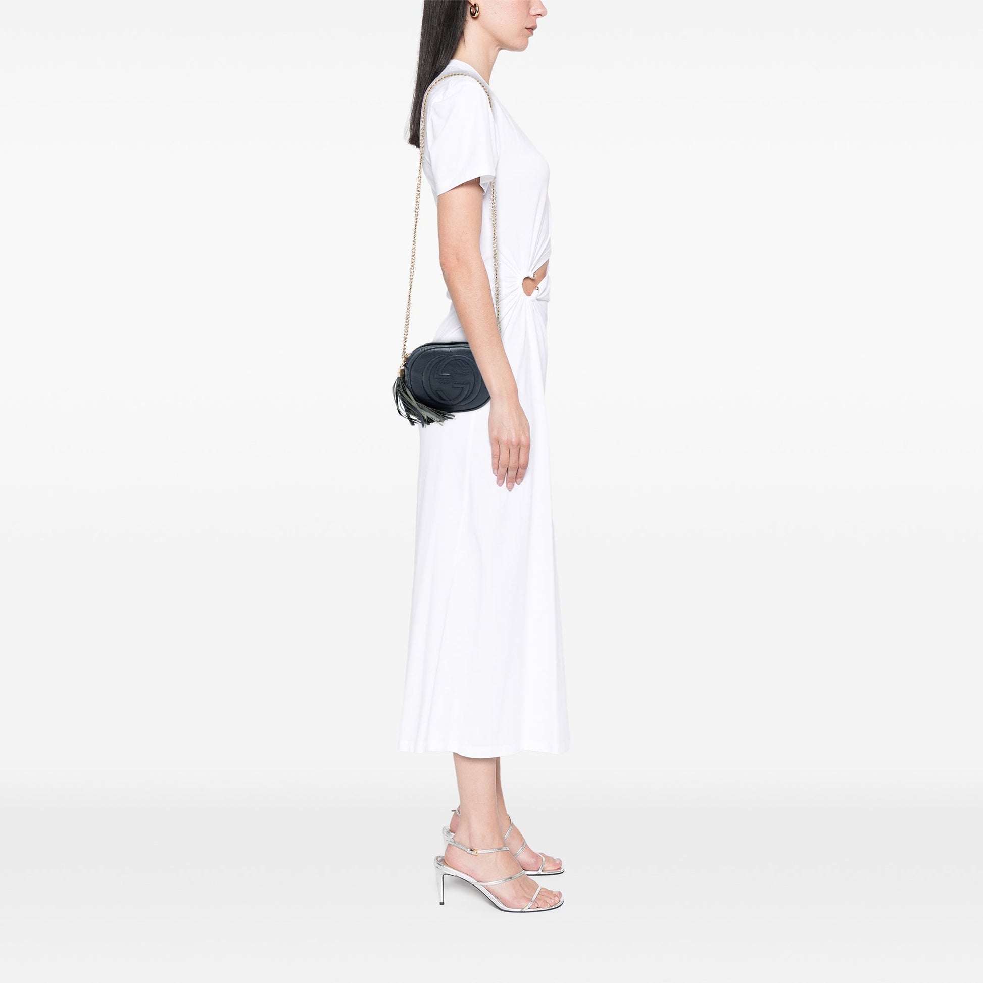 Gucci Mini Pebbled Calfskin Soho Chain Crossbody