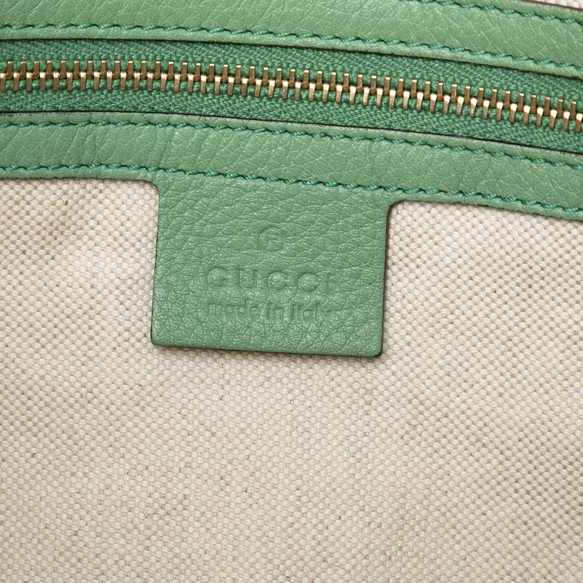 Gucci Tall Leather Bamboo Shopper Tote