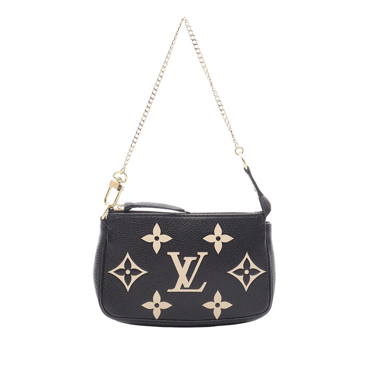 Louis Vuitton Bicolor Monogram Empreinte Mini Pochette Accessoires — Black