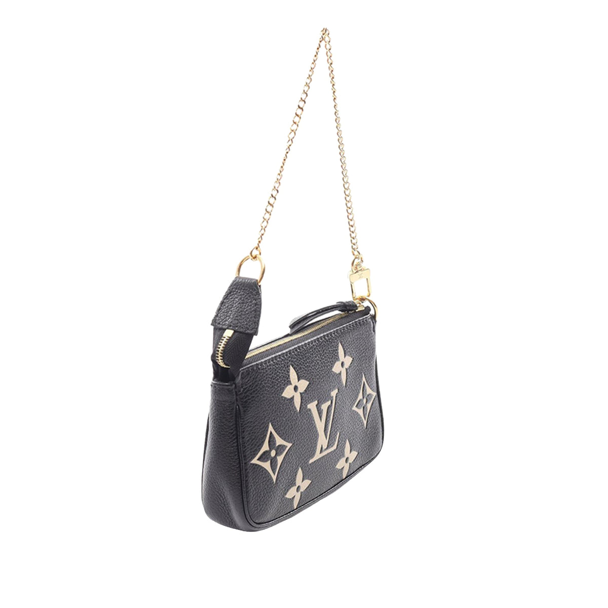 Louis Vuitton Bicolor Monogram Empreinte Mini Pochette Accessoires — Black