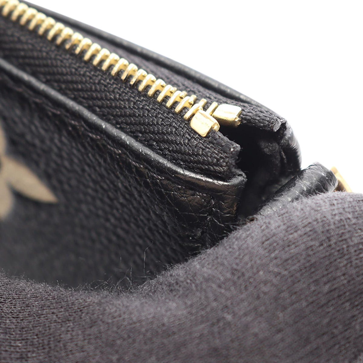 Louis Vuitton Bicolor Monogram Empreinte Mini Pochette Accessoires — Black