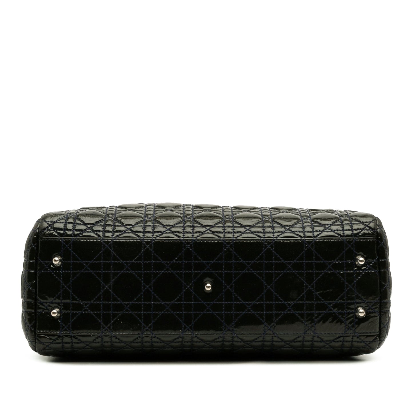Dior Large Patent Cannage Lady Dior Soft Shopping Tote