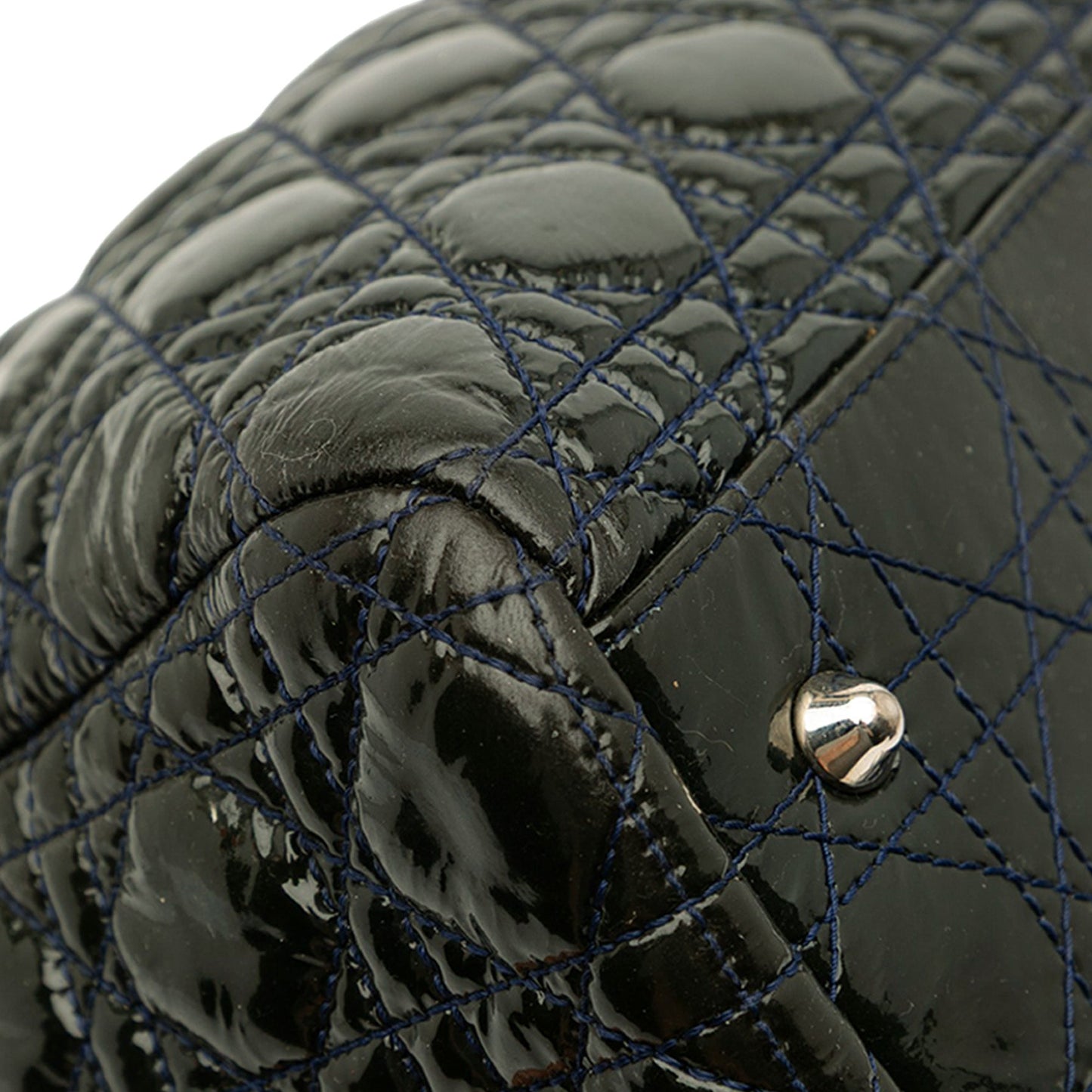Dior Large Patent Cannage Lady Dior Soft Shopping Tote