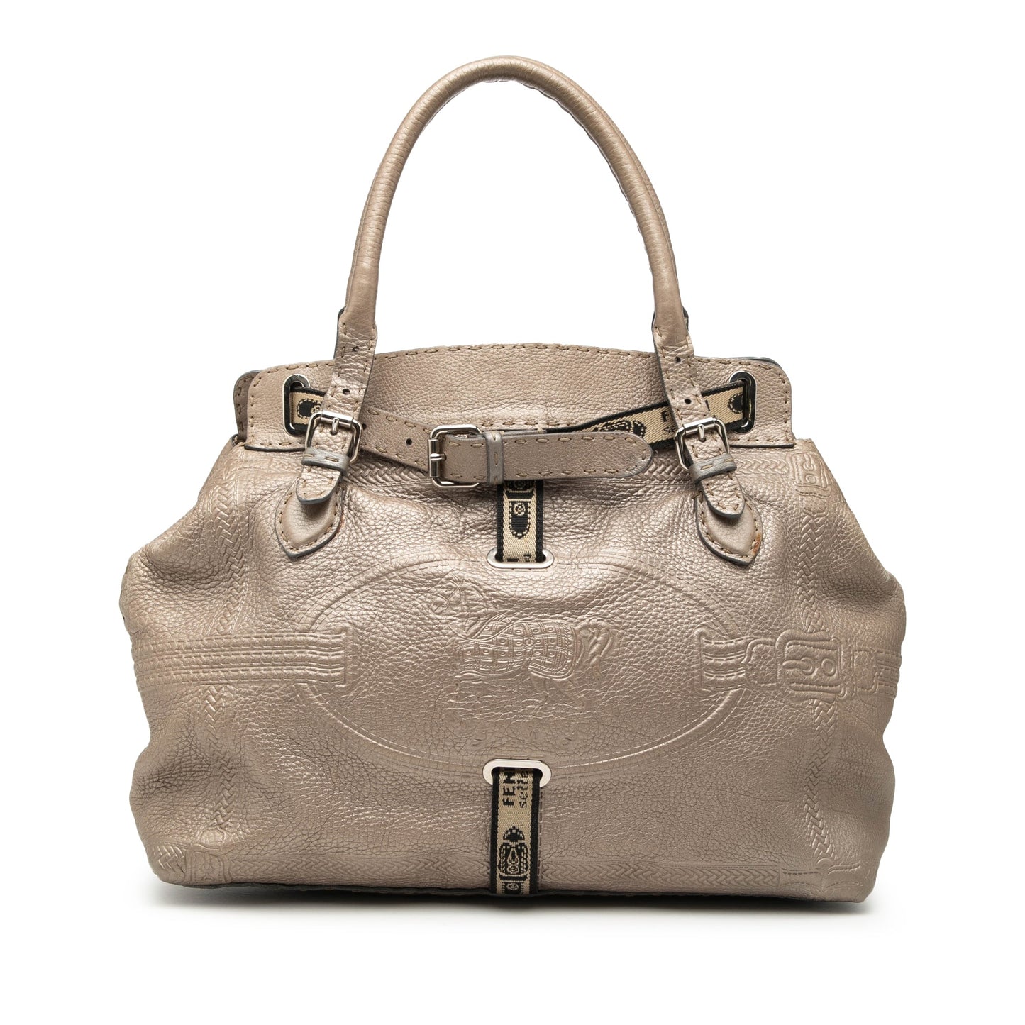 Large Leather Selleria Villa Borghese Tote