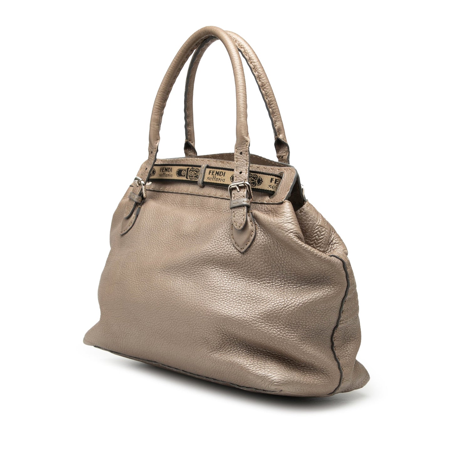 Large Leather Selleria Villa Borghese Tote