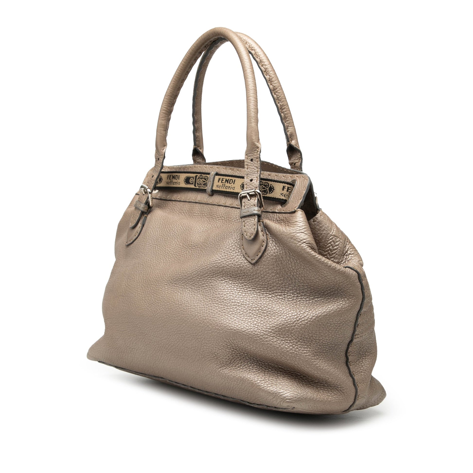 Large Leather Selleria Villa Borghese Tote